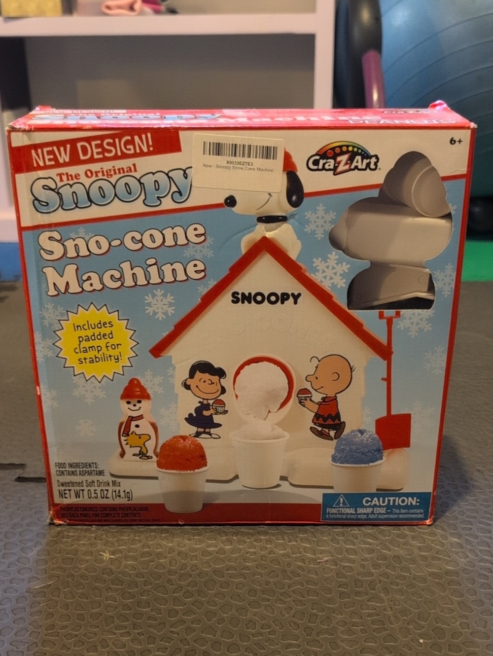 The Original Snoopy Sno-cone Machine - White & Red